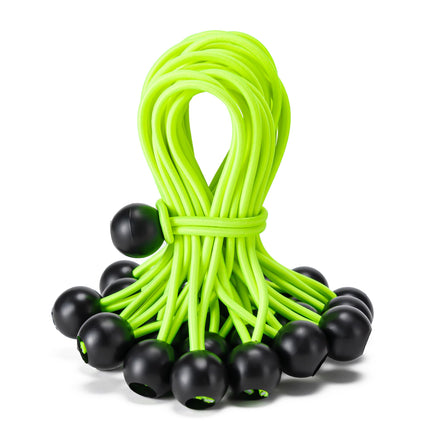30 Pack Ball Bungee Cord, Heavy Duty Bungie Cord Balls (6",Black/White) - photo 11