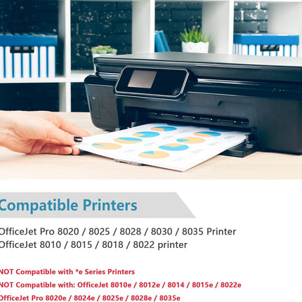 910XL Ink Cartridges Black Replacement for HP 910 XL Compatible for HP910 HP910XL to use with OfficeJet Pro 8020 8025 8028 8030 8035 8010 8015 8018 8022 Printers with V15.2.1 Chip (Black, 2 Packs)