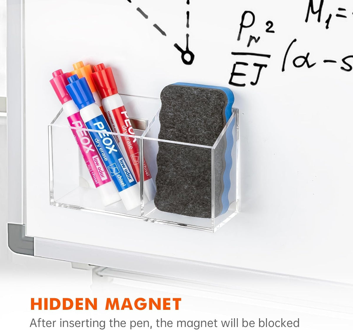 Magnetic Acrylic Dry Erase Marker Holder - photo 4