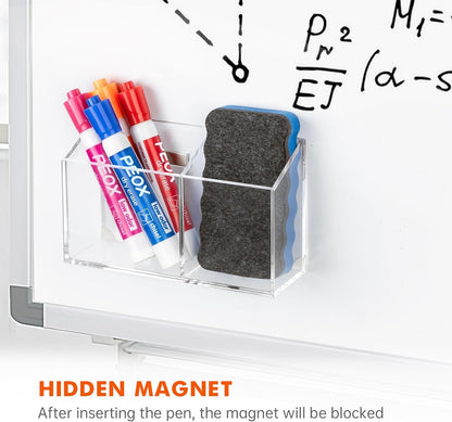 Magnetic Acrylic Dry Erase Marker Holder - photo 4