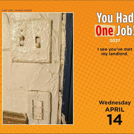 You Had One Job 2027 Day-to-Day Calendar