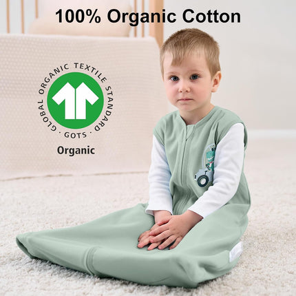 Yoofoss Baby Sleep Sack 0-6 Months Wearable Blanket for Babies 100% Organic Cotton 2-Way Zipper TOG 0.5 Toddler Sleeping Sack 3 Pack, Comfy Lightweight Sleep Sacks