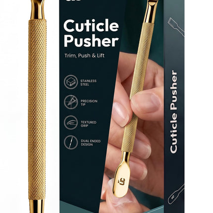 Cuticle Pusher Tool & Spoon Nail Cleaner