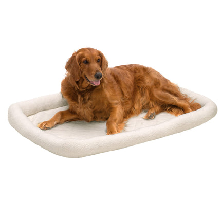 Cama para perros pequeños y gatos de interior, lavable, tamaño para jaulas - almohadilla de jaula con refuerzo de vellón Sherpa - gris, pequeña