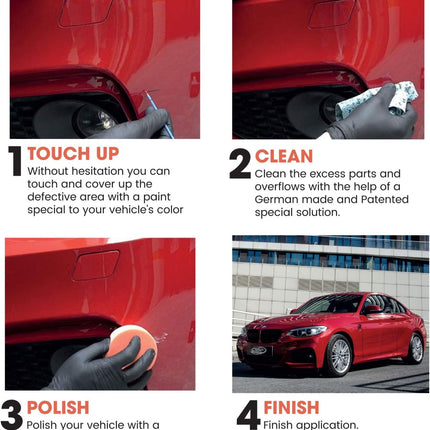 Color N Drive Touch Up Paint - Compatible with Acura White Diamond Pearl (NH603P) - Scratch and Chip Repair Kit - Plus Pack