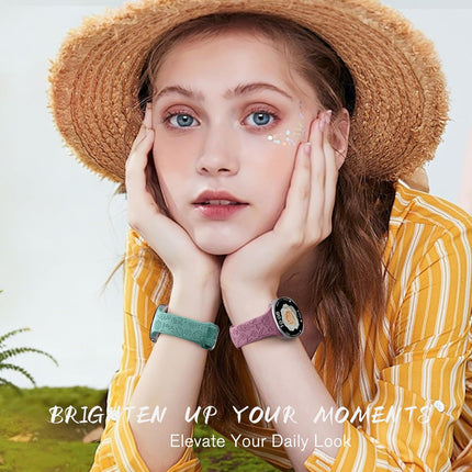 SNBLK Floral Engraved Bands Compatible with Samsung Galaxy Watch 8 Band 40mm 44mm/Galaxy Watch 8 Classic Band 46mm, 6Pack Flower Soft Silicone Sport Replacement Strap for Samsung Watch Bands Women Men