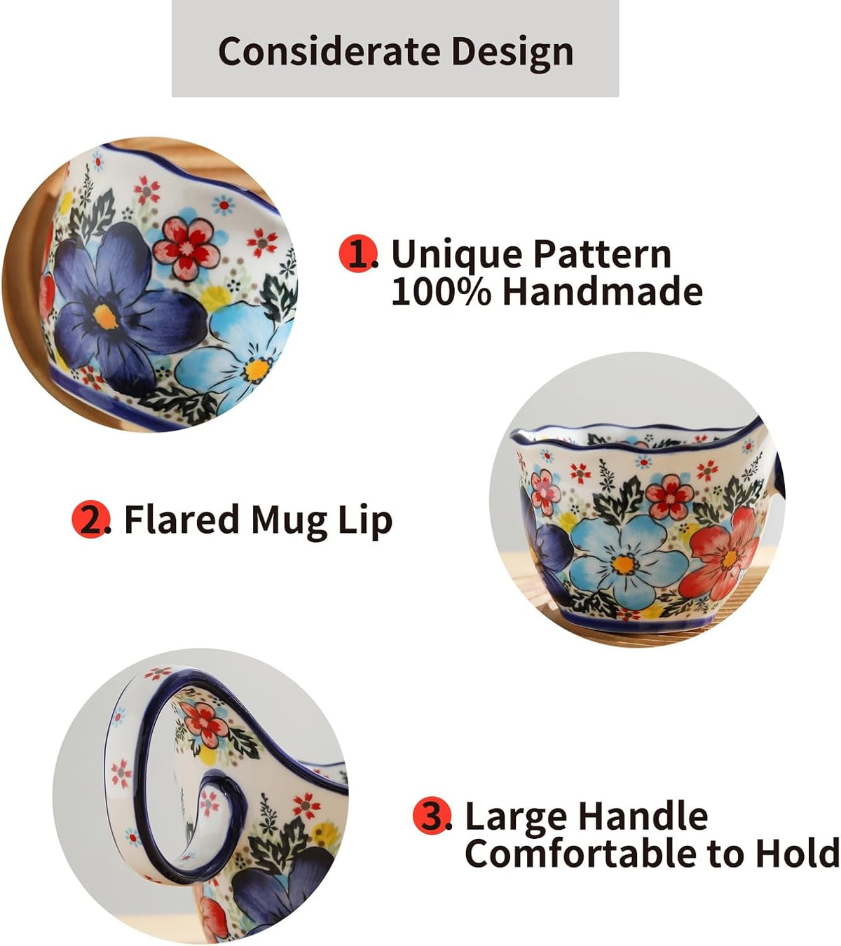2023 Updated 18.6oz Ceramic Soup Bowl with Loop Handle - photo 4