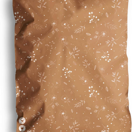 Poly Mailers 14.5x19-25 Pack Biodegradable Shipping Bags for Clothes and Large Items - Impack Self-Seal Waterproof Thick Mailing Envelope for Accessories & Clothing - Floral Chestnut