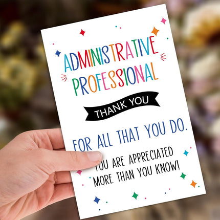 Appreciation Gift & Cards for Administrative Professional, Administrative Professionals Day, Thank You Card & Gifts for Administrative Professional