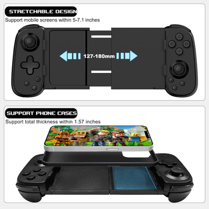 arVin Mobile Gaming Controller for iPhone 16/15/14/iPad/Android Phone/Tablet/Switch, PS Remote Player Gamepad for PS5/PS4/Xbox/PC, Wireless Joystick Play Cloud Gaming, Arcade Mfi Games, CODM, Roblox
