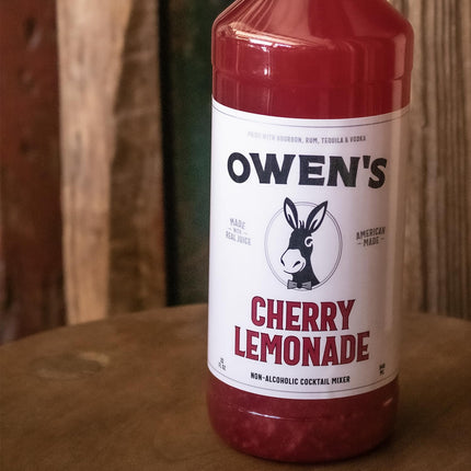 Owen’s Craft Mixers Live Nation Exclusive Cherry Lemonade 4 Pack | Handcrafted in USA | Premium Ingredients | Vegan & Gluten-Free Soda Mocktail & Cocktail Mixer