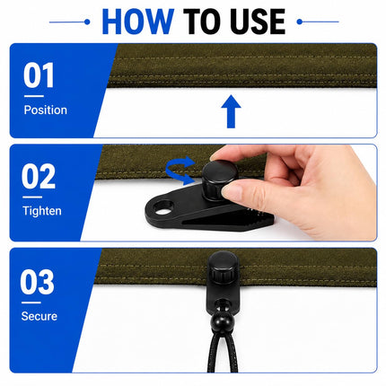 Tarp Clips Heavy Duty, 30 Pcs Plastic Tarp Clamps Set