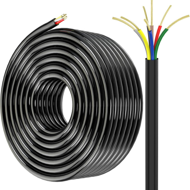 50FT 7-Way 14 Gauge Trailer Wiring Harness