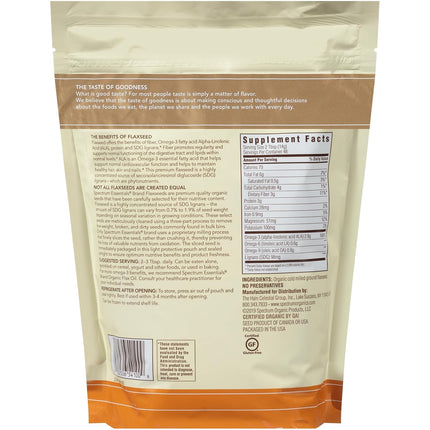 Spectrum Essentials Organic Premium Ground Flaxseed 14 oz