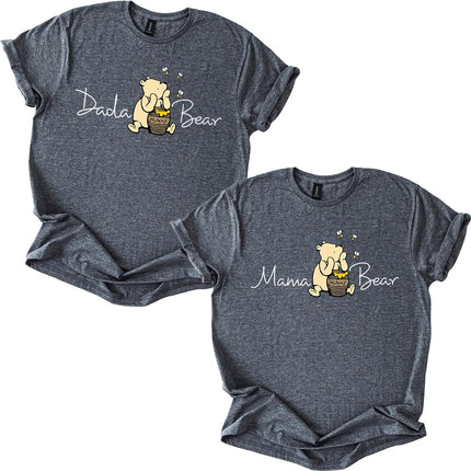 Mama Bear Dada Bear Tee T-Shirt Shirt Honey Bear Family Matching Unisex Gift (Single Item)