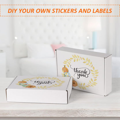 9 x 6 x 2 Inch White Corrugated Literature Mailer Boxes, Set of 50 - photo 4
