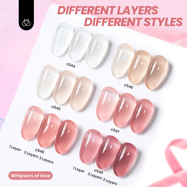 Jelly Gel Nail Polish Set, 6 Colors - photo 2