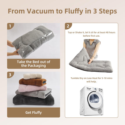 Cama para perro de 36" para jaula metálica, tapete lavable para dormir para mascotas medianas/grandes