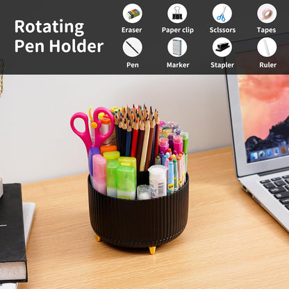 Desk Organizer, 360-Degree Rotating Pen Holder - photo 3