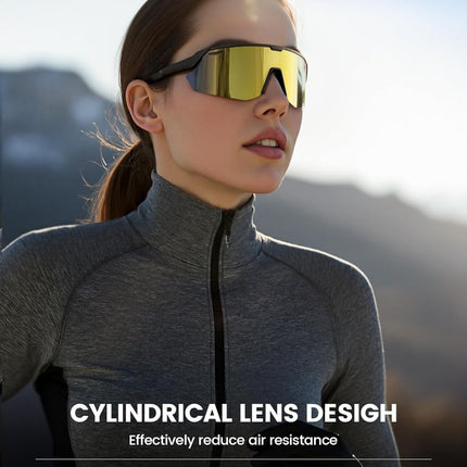 Lamicall 24g Polarized Sports Sunglasses for Men Women - UV400 Protection Sun Glasses Gifts for Running Cycling Baseball