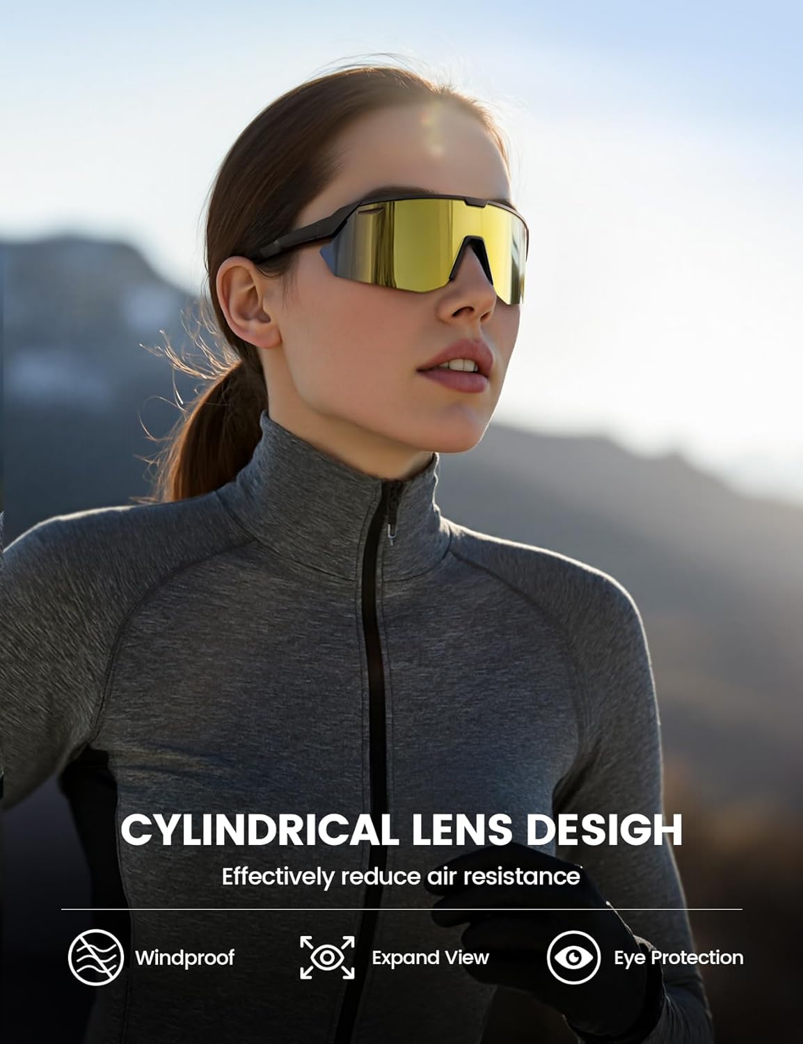 24g Polarized Sports Sunglasses for Men Women - UV400 Protection Sun Glasses Gifts for Running Cycling - photo 5