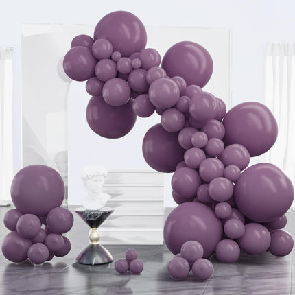 Dark Brown Balloons 100pcs Boho Coffee Neutral Different Sizes