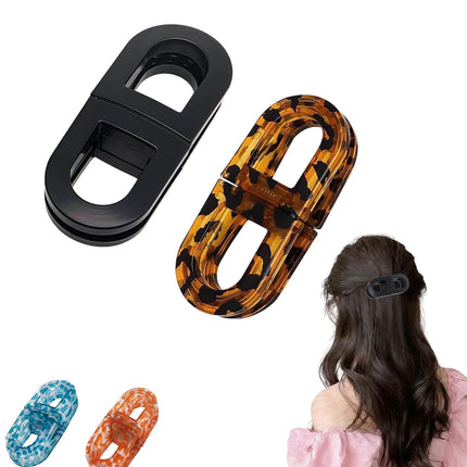 Magnetic Hair Clips 2026,Strong Hold No-Slip Magnetic Hair Styling Clips,Seamless 2-in-1 Design for Easy Everyday Hairstyles.2 Pack (Black+Brown)