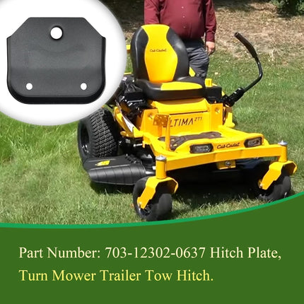 703-12302-0637 Hitch Plate Fit for Cub Cadet Ultima ZT1 42 46 50 54 & ZT2 Lawn Mowers 703-12302 Zero Turn Mower Trailer Tow Hitch, Towing Hitch Kit, Universal Heavy Duty Zero Turn Mower Trailer Hitch