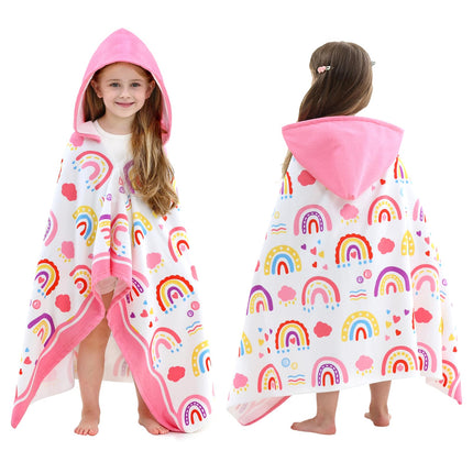 Unicorns Hooded Towels for Kids,Soft Kids Beach Towel,30" x 50"