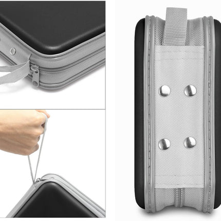 Siveit CD Case, 40 Capacity CD/DVD Case Holders Wallet Hard Plastic DVD Disc Cases Storage Binder for Car Home Office Travel (Black)