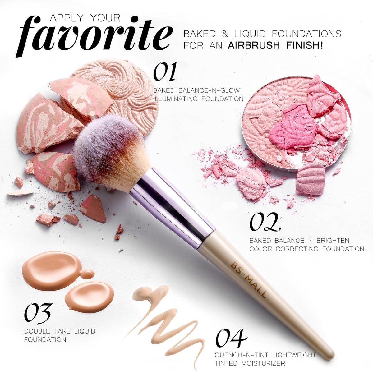 Makeup Brush Set 18 Pcs Premium Synthetic Foundation Powder - photo 2