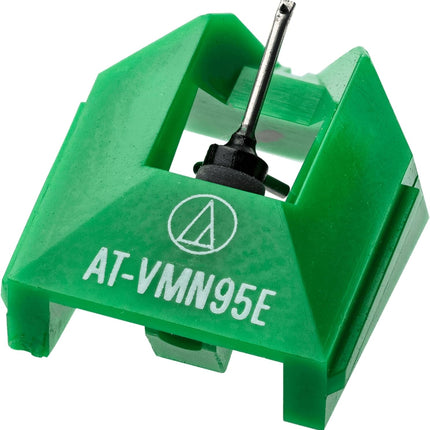 Audio-Technica AT-VMN95E Elliptical Replacement Turntable Stylus for AT-VM95 Series Cartridges, Compatible with AT-LP120X Series, AT-LP3XBT, AT-LPW40, AT-LPW50, AT-LP5X, AT-LP8X, Green