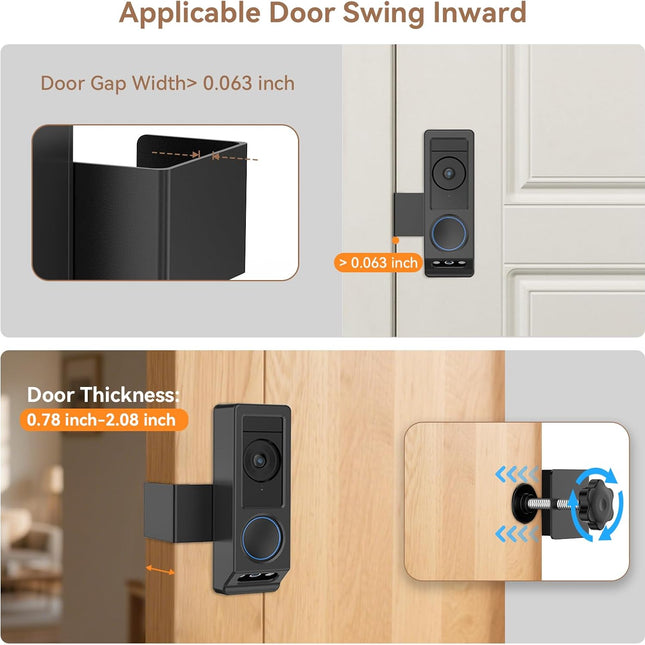 Anti-Theft Video Doorbell Mount for Eufy E340 Camera