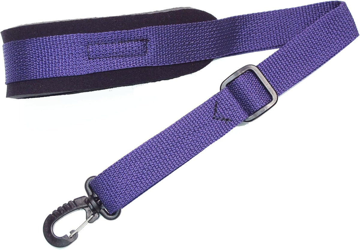 Purple Neoprene Padded Saxophone Strap with Locking Swivel Snaphook
