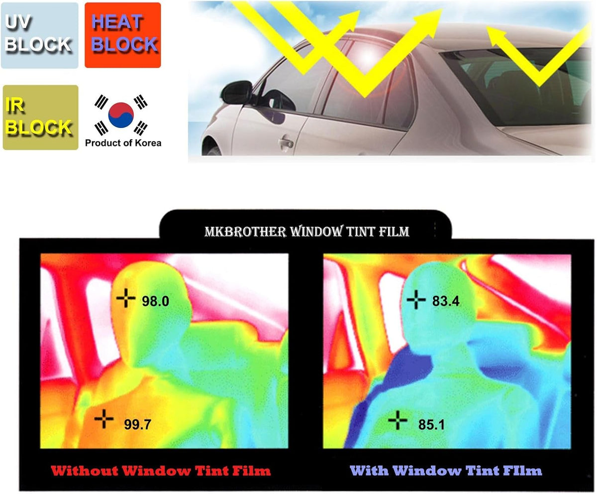 Car Window Tint Film - 5% 20% 35% 50% VLT Options - photo 3