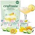 Noble Mick's Easy Delicious Refreshing Ready To Use For A Party, Celebration, or Happy Hour Single Serve Craft Cocktail Mix, Variety Sampler Pack Margarita, 12 Pack
