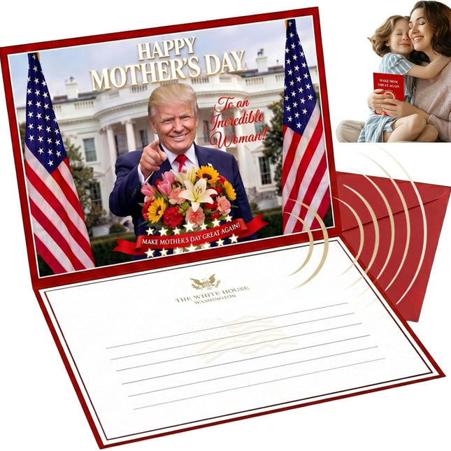 Mother's Day Talking Card, Make Mom Great Again Card Funny Mother's Day