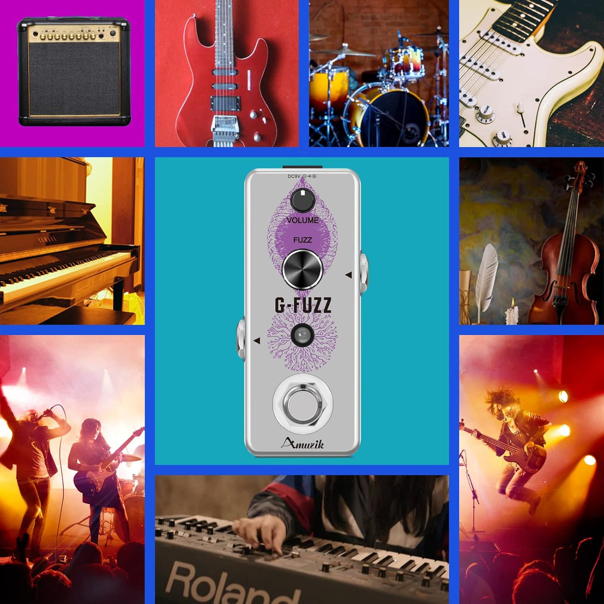 Classic Guitar Pedals Analog Fuzz Effect Pedal Vintage - photo 4