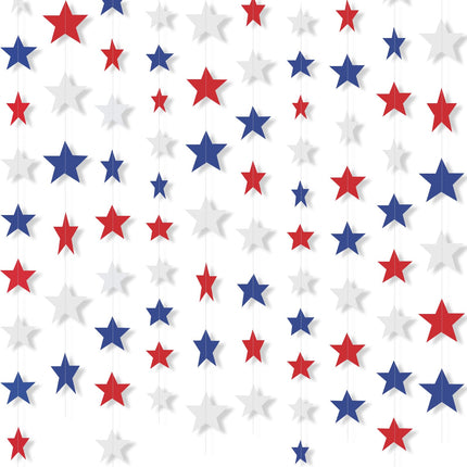 130 ft Star Garland Banner Decor, Gold