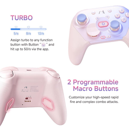 Mobapad Chitu2 HD Switch 2 Wireless Controller, TMR Glide Joysticks [ZERO Drift], Charging Dock, HD Rumble, NFC, Turbo, Programming, Mechanical Buttons - Gamepad for Nintendo Switch/Switch 2 & Windows PC