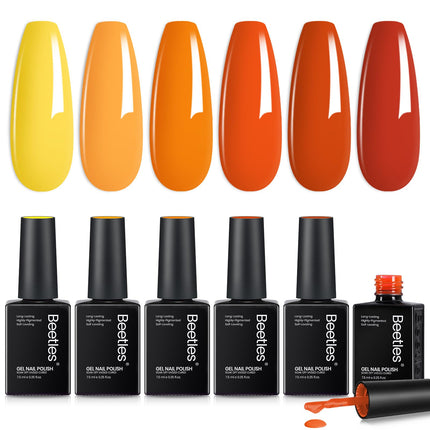Jelly Gel Nail Polish Set, 6 Colors