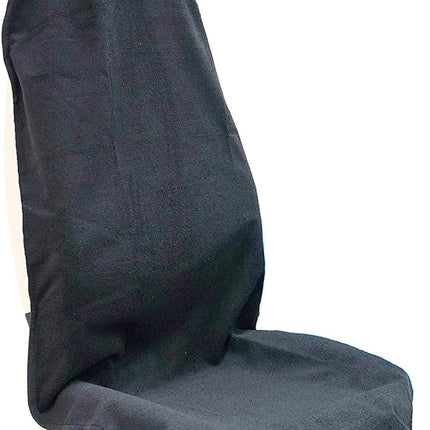 Car Seat Cover Protector Front Seats,for Gym Workout,Running,Swimming,Beach and Hiking,Waterproof Sweat Towel Bucket Seat Covers for Cars SUV Trucks (Black, 1Pcs)
