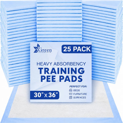 Washable Pee Pads for Dogs - Waterproof Reusable Puppy Pads with Anti-Slip Backing, Pet Training Pad for Puppy Playpen, Crate, Whelping Box, Potty Training (Pack of 2 - 34x36)