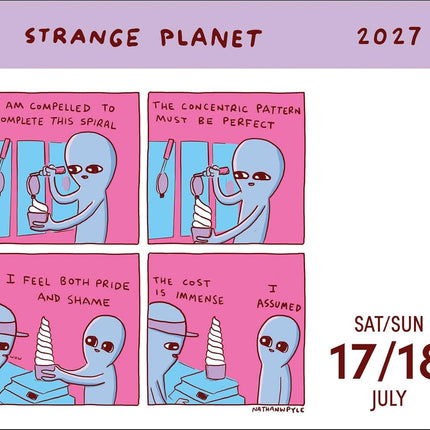Strange Planet 2027 Day-to-Day Calendar: I Found This It's Vibrating