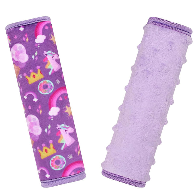 Seat Belt Covers for Kids, Double-Sided Use Shoulder Pads for Kids, Comfort Neck Strap Covers, Cute Car Seatbelt