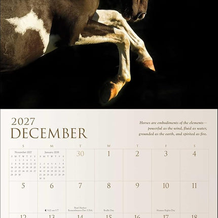 Spirit Horses 2027 Wall Calendar by Tony Stromberg