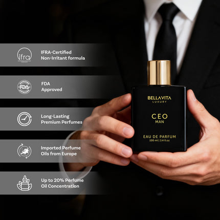 Luxury CEO Man Eau de Parfum para hombre, 3.4 fl oz (100 ml)
