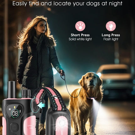Dog Shock Collar ,4200FT Dog Training Collar with Remote,Pink