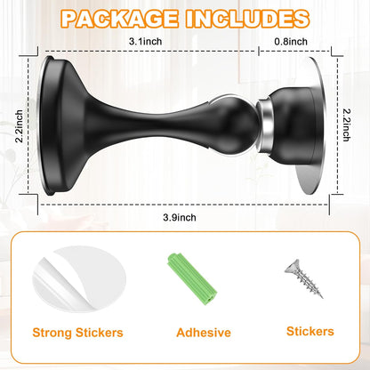 Magnetic Door Stoppers 1 Pack, Stainless Steel Door Stops for Wall and Floor Mounting, Gate Stops, No - photo 5