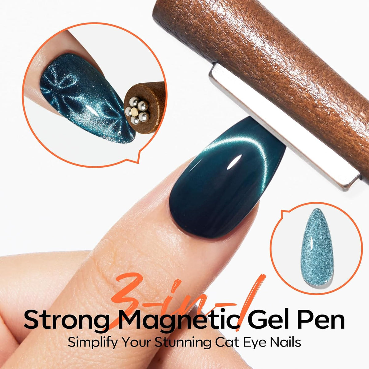 Cat Eye Magnet Set for Gel Nail Art - photo 2